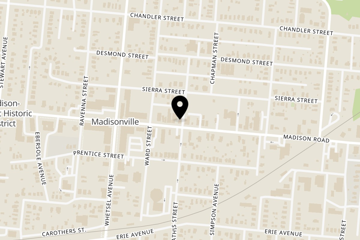 Map showing the location of Fässer on 6022 Madison Rd in Cincinnati